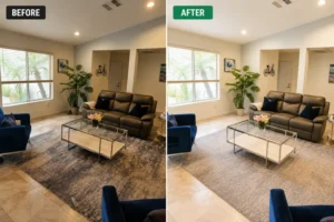 Before and After House Cleaning